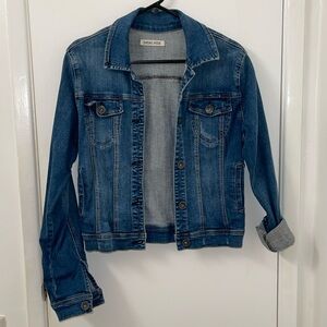 Cotton Vintage Style Button Blue Denim Jean Jacket - Women’s Small / Medium
